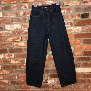 Uniqlo straight wide jeans 24X31